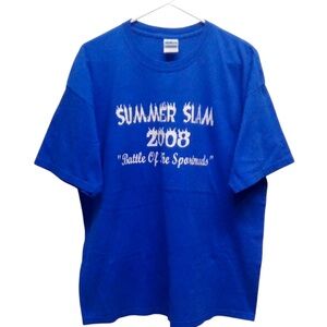 2008 Royal Blue Summer Slam Tee Shirt